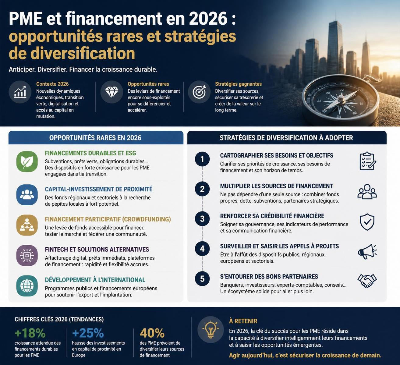découvrez des solutions rares et efficaces pour le financement de votre entreprise, afin d'optimiser vos ressources et soutenir votre croissance.